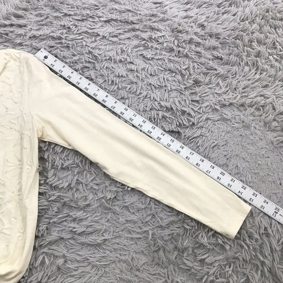 J. Jill XS Ivory Embroidered & Beaded Knit Tunic New - Picture 9 of 9